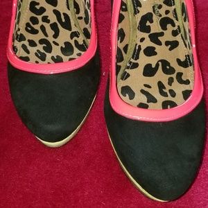 multi color high heels